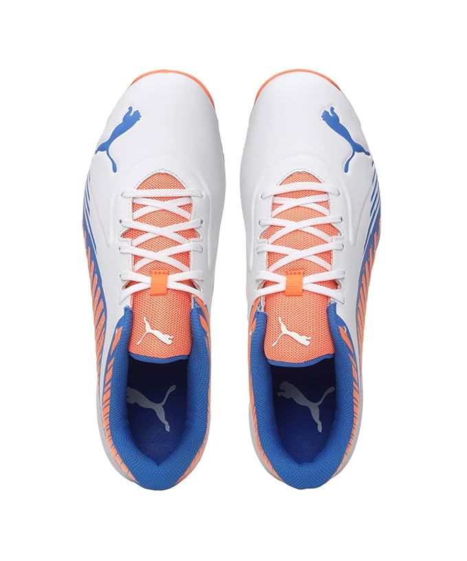 Puma 22 FH 10678901 Cricket Rubber Shoes White Bluemazingize @ Top View 3