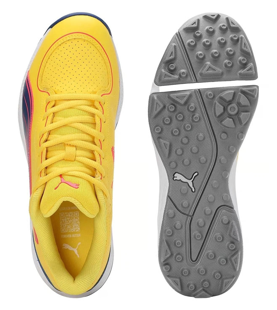 Puma 24 FH 10769904 Cricket Rubber Shoes Pele Yellow Clyde