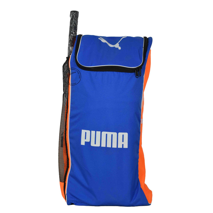 Puma Future Starter Blue Orange Kashmir Willow Cricket Kit Size @ Kit View Front View