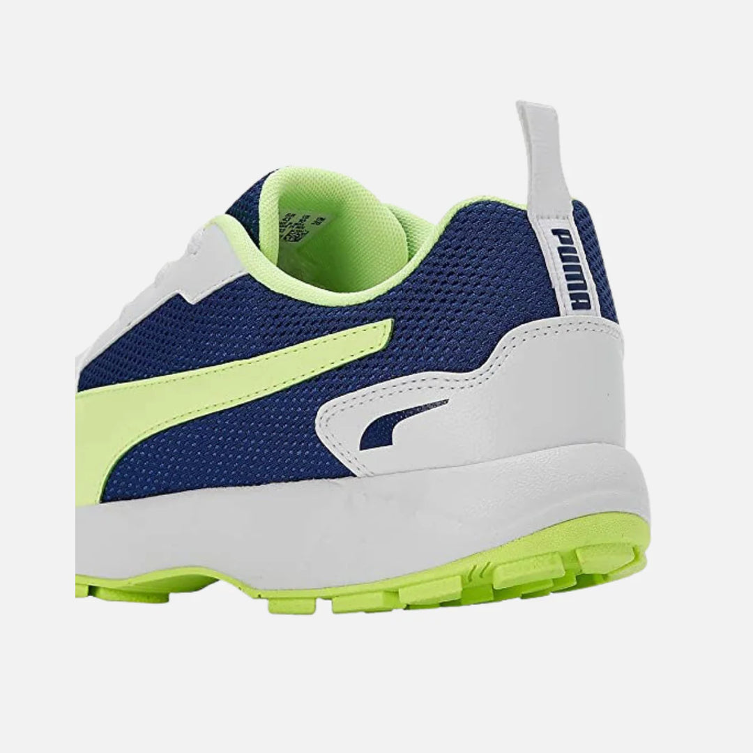 Puma High Run 10780603 Cricket Rubber Shoes White Blue@FRONT VIEW6