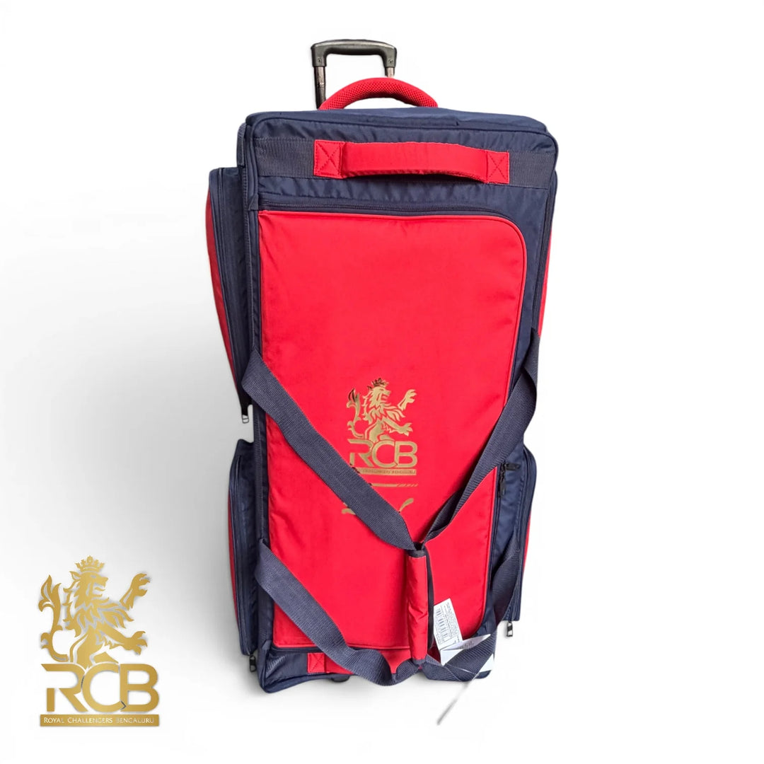 Puma x RCB IPL Original Trolley Kit Bag 2026@front view2
