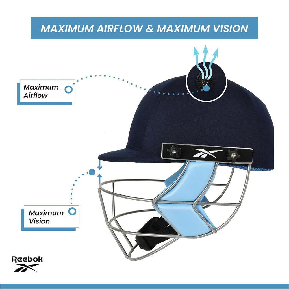 Reebok Blast Cricket Helmet @ Side View 2