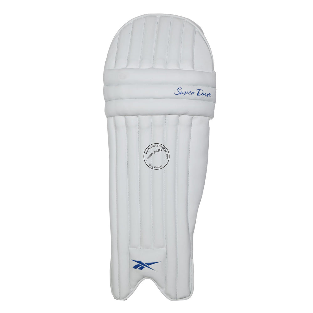 Reebok Super Drive Cricket Batting Leg Guard Pads Size @ Front View