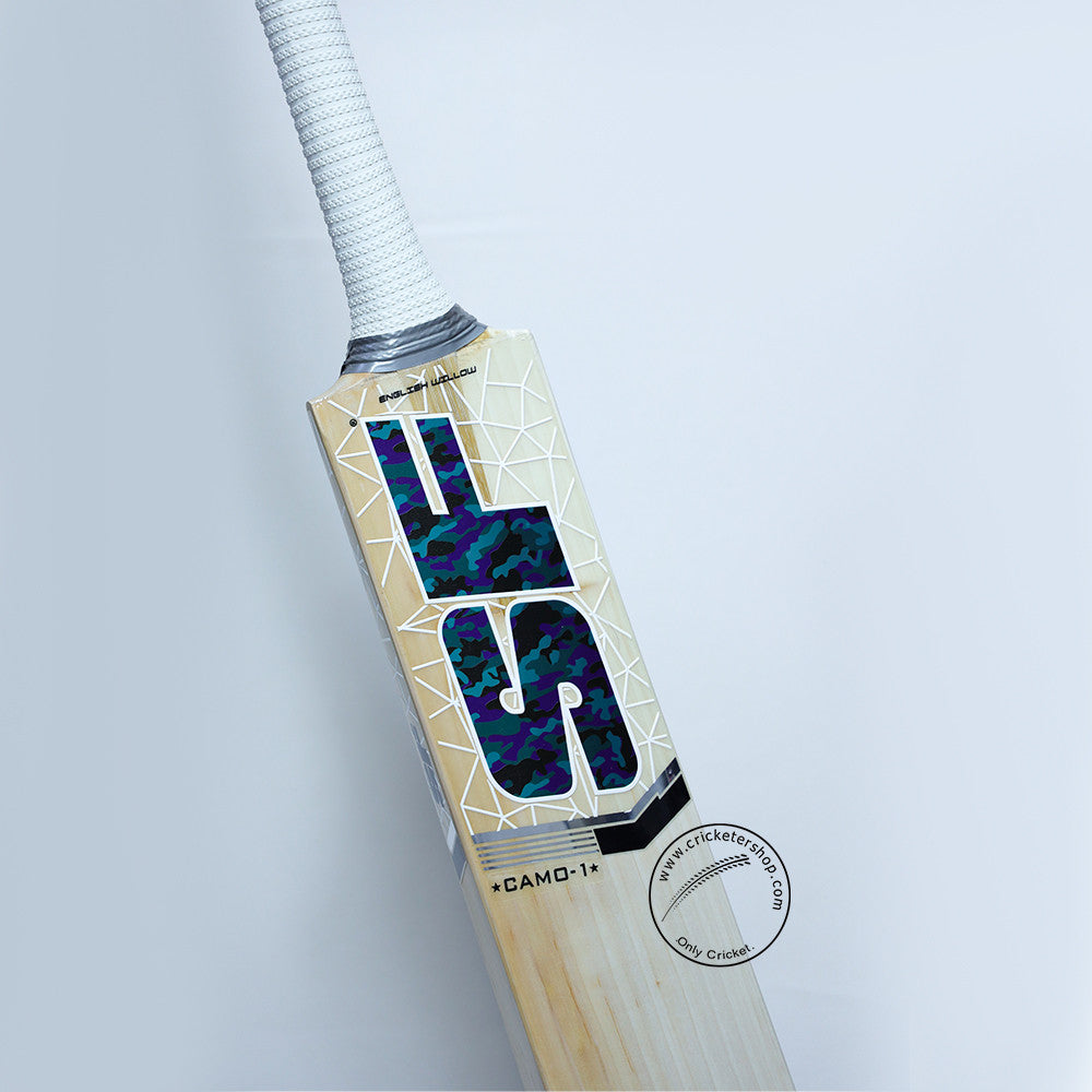 SF Camo ADI 1 English Willow Cricket Bat Size SH@ Front View