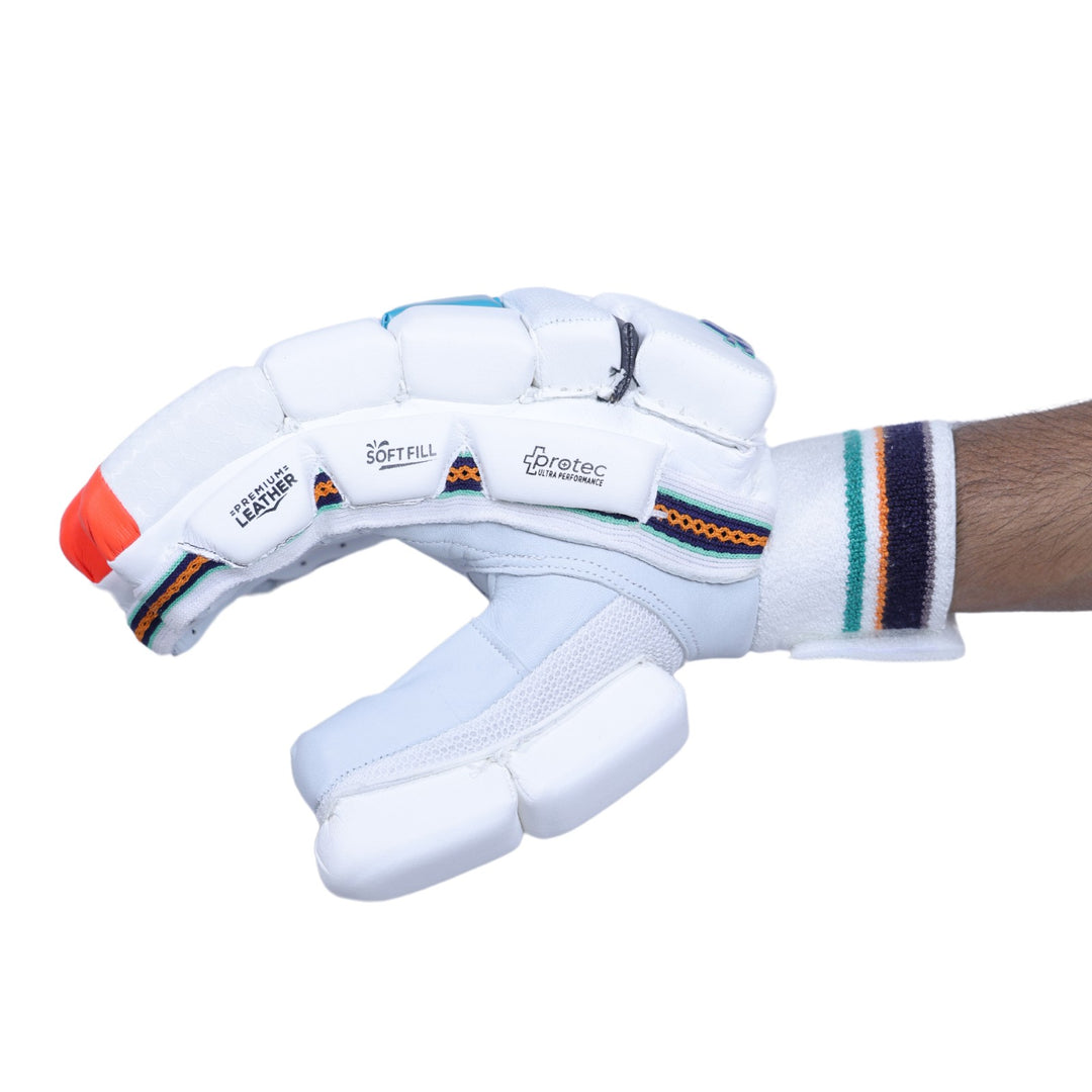 SF Power Bow Cricket Batting Gloves Size@Side View