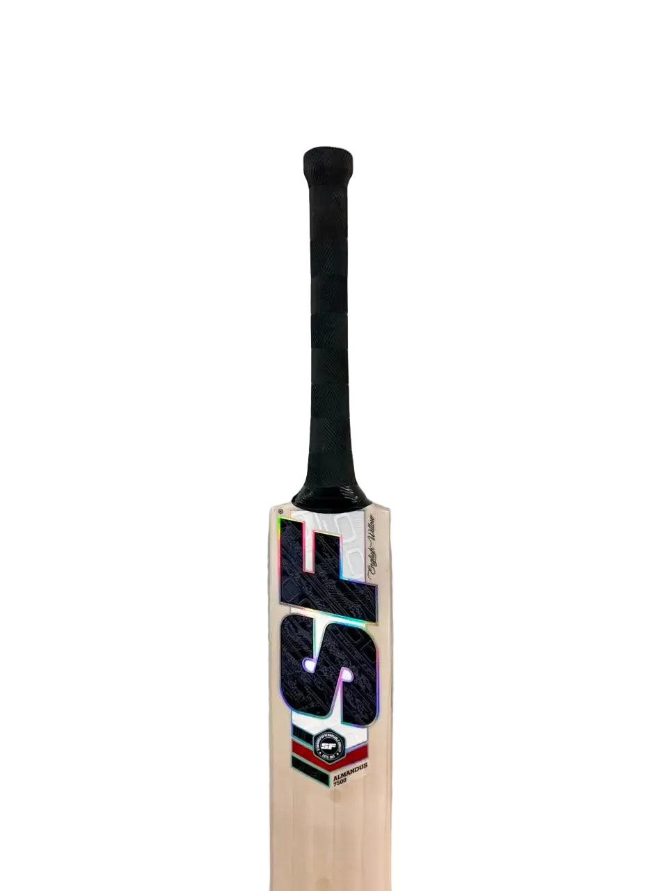 SF Almandus 7500 English Willow Cricket Bat Size SH @ Face View