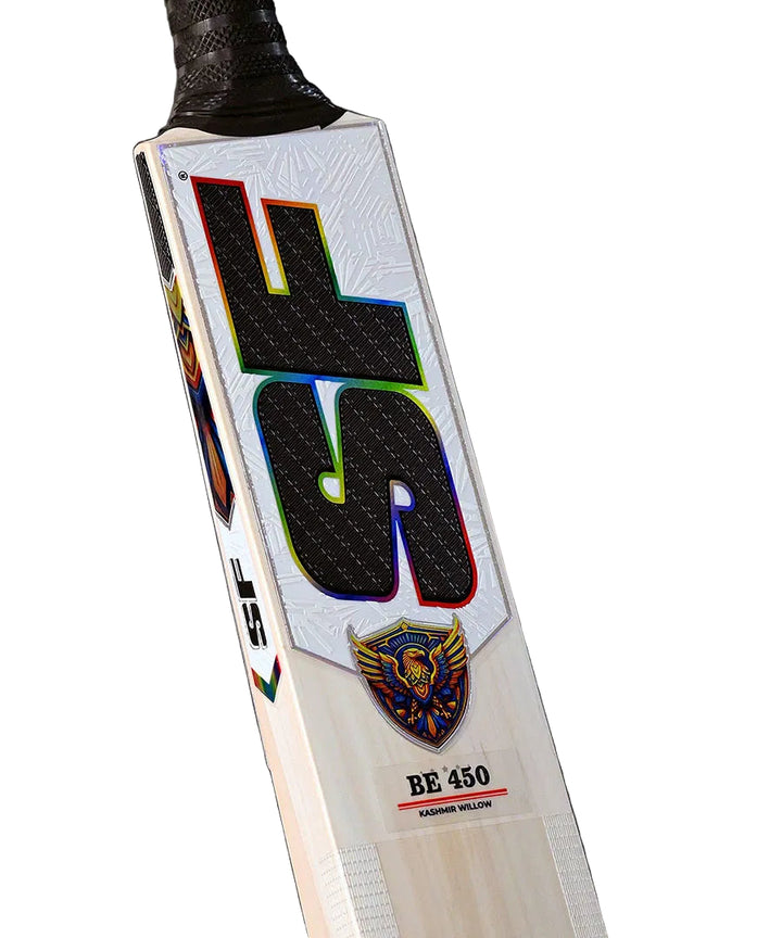 SF BE 450 Kashmir Willow Cricket Bat Size SH @ Close up View