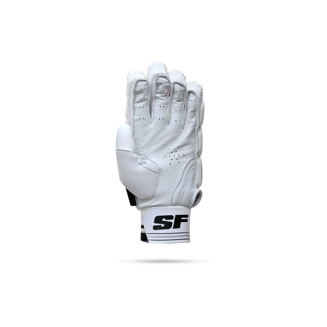 SF Black Edition Cricket Batting Gloves Mens Size @ Left Front View