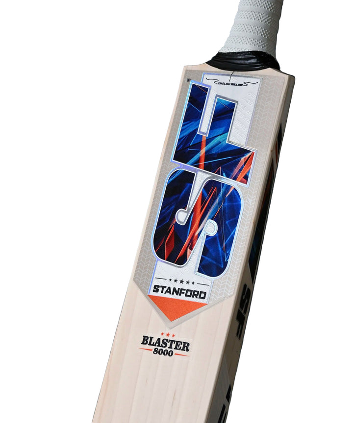 SF Blaster 8000 English Willow Cricket Bat Size SH @ Face View