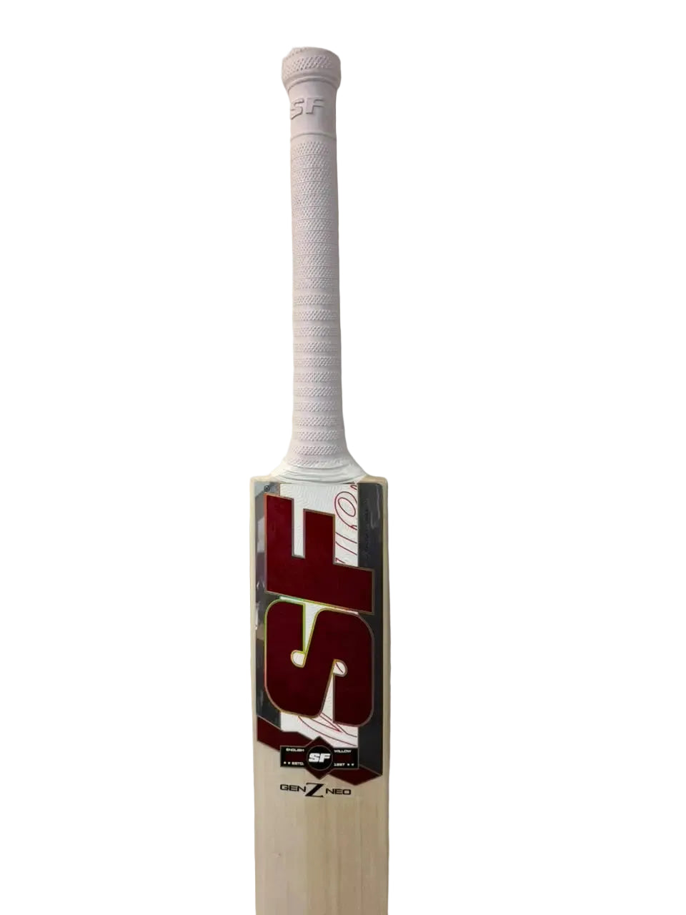 SF Gen Z Neo English Willow Cricket Bat Size SH @ Face View 