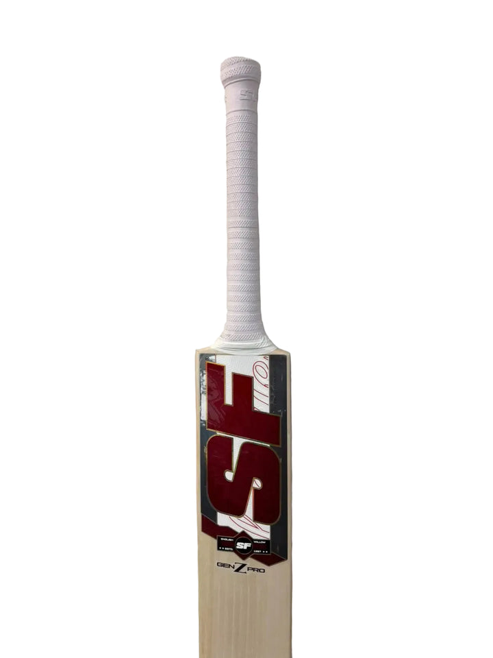 SF Gen Z Pro English Willow Cricket Bat Size SH @ Face View
