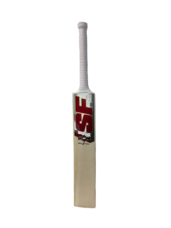 SF Gen Z Pro English Willow Cricket Bat Size SH @ Front View