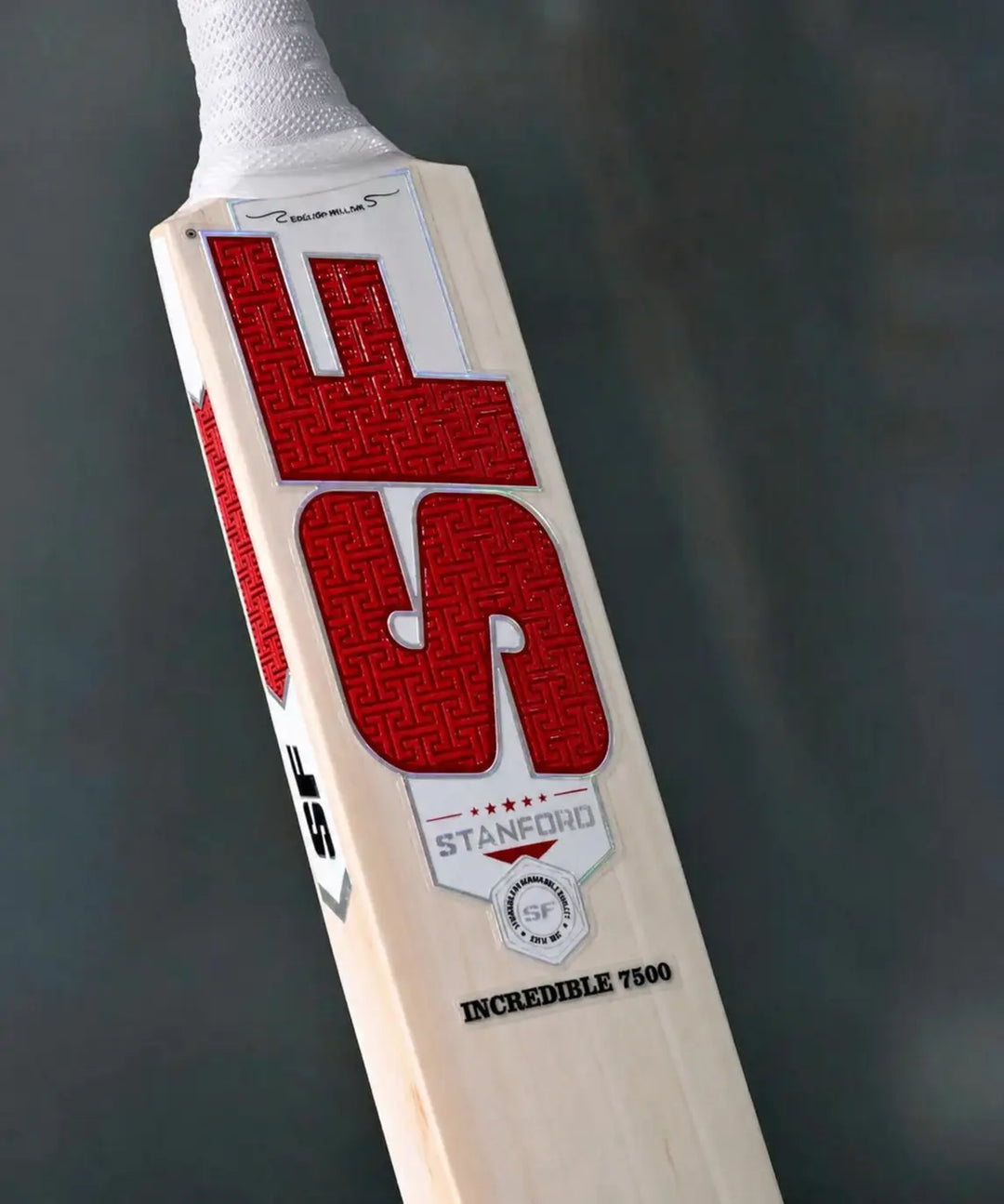 SF Incredible 7500 English Willow Cricket Bat Size SH @ Face View