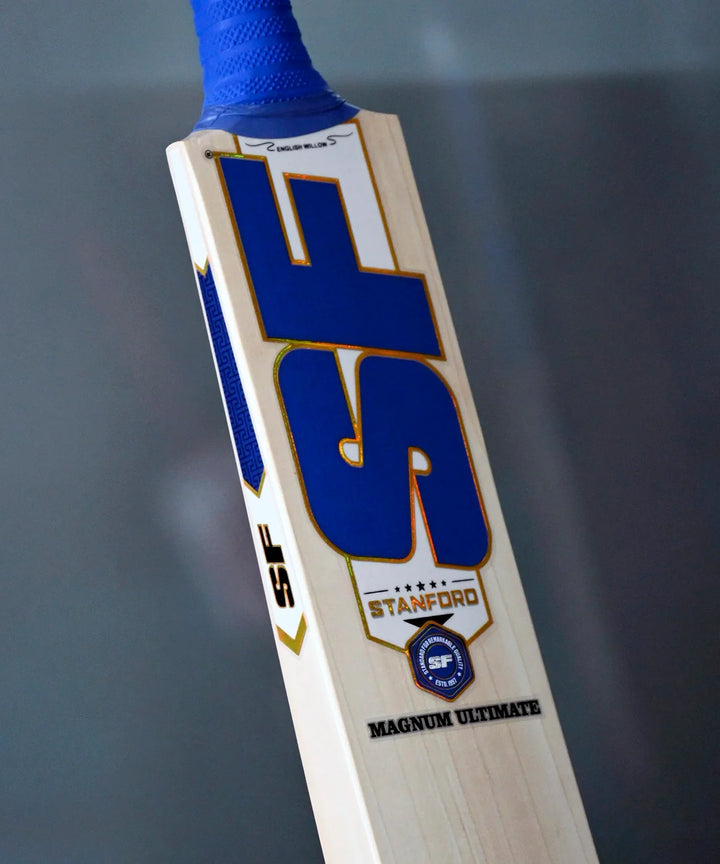 SF Magnum Ultimate English Willow Cricket Bat Size SH @ Face View
