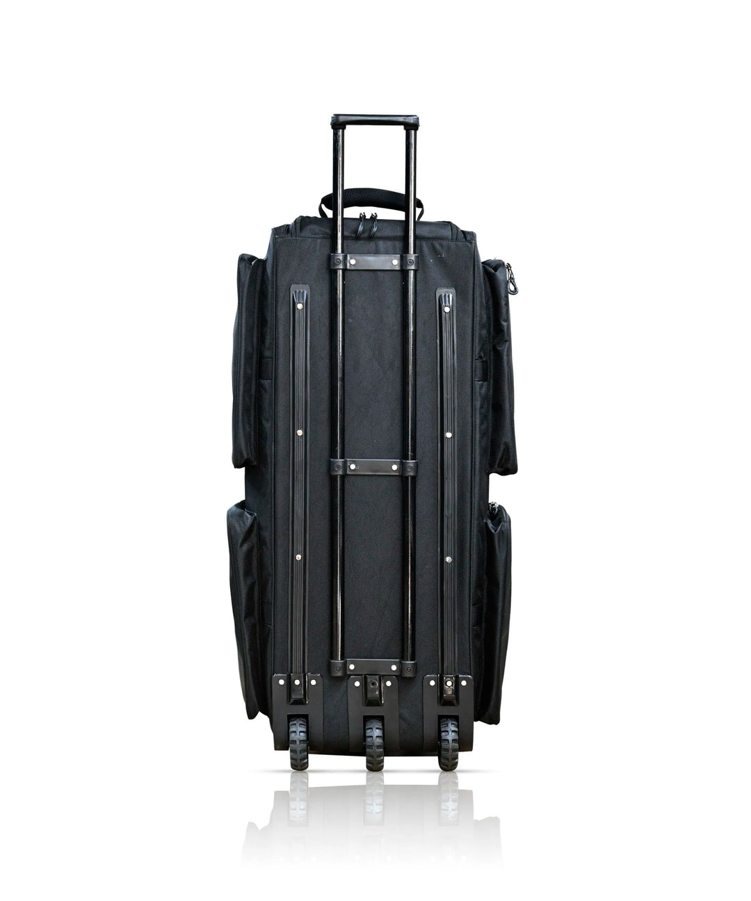 SF SS 27 Cricket Wheelie Kit Bag Black With Wheels @ Back View