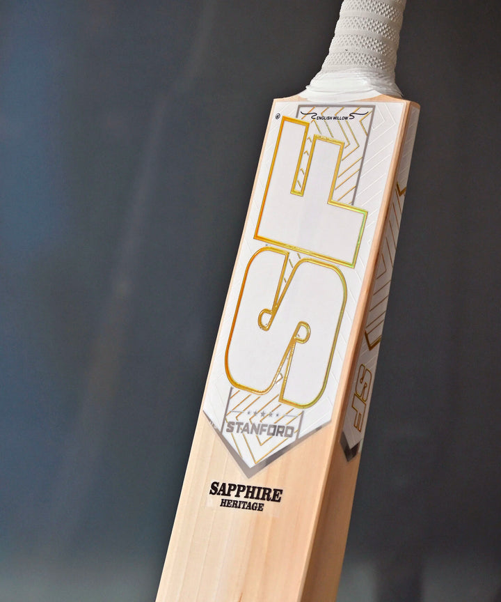 SF Sapphire Heritage English Willow Cricket Bat Size SH @ Face View