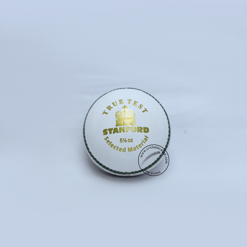 SF True Test Cricket Ball colour White@Back View