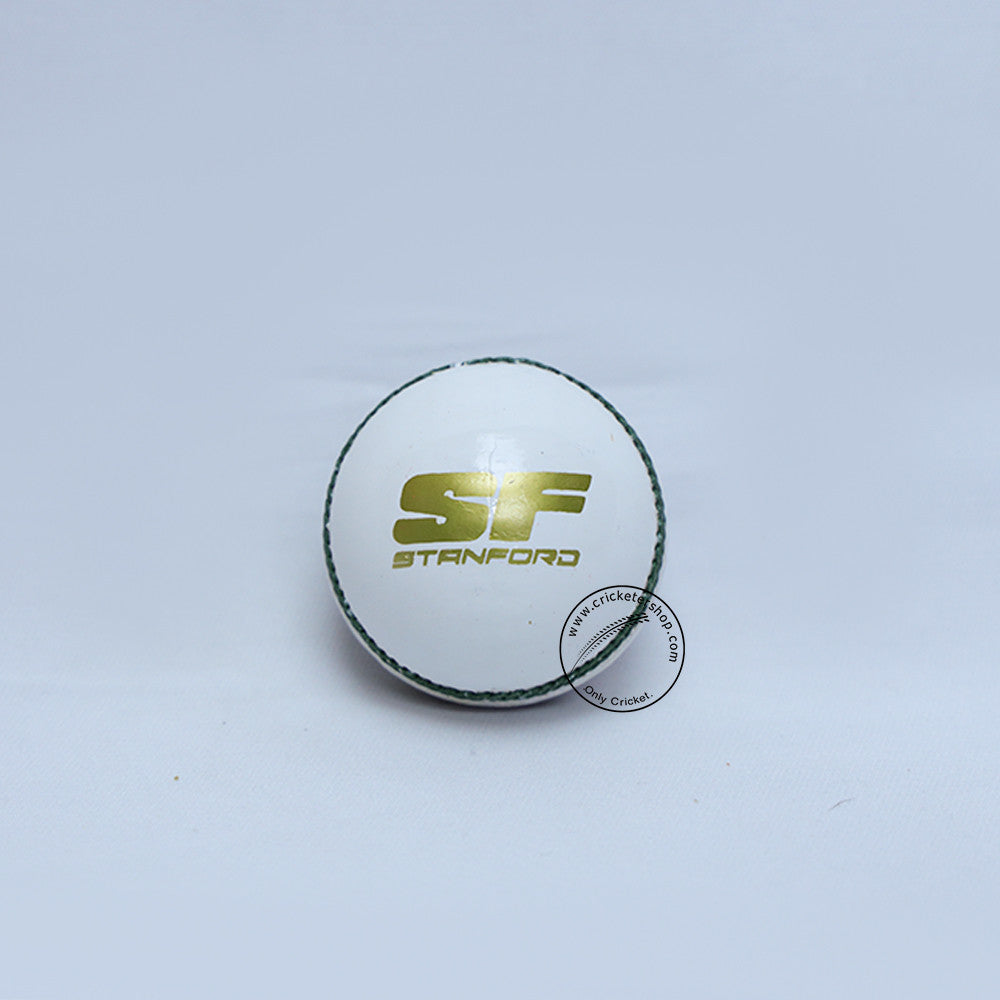 SF True Test Cricket Ball colour White@Front View