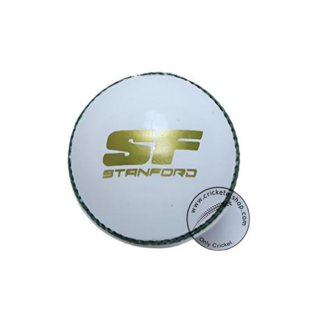 SF True Test Cricket Ball colour White@Front View