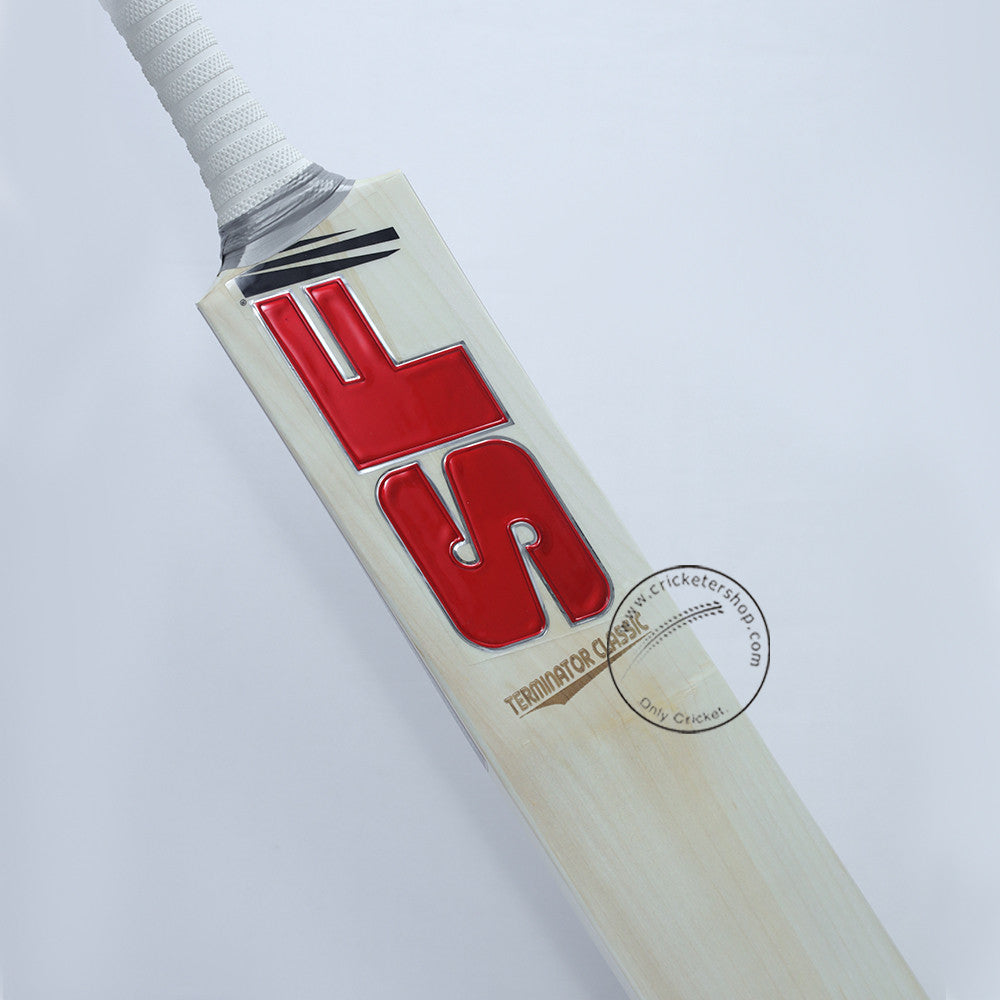 SF Terminator Classic English Willow Cricket Bat Size SH @ Face View