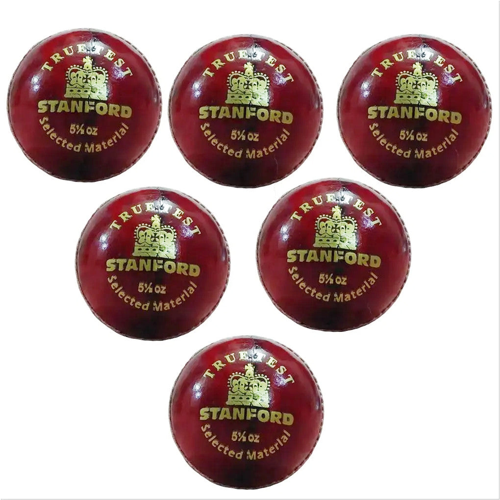 SF True Test Cricket Ball Colour Red Pack of 6 @ Cricketershop.com