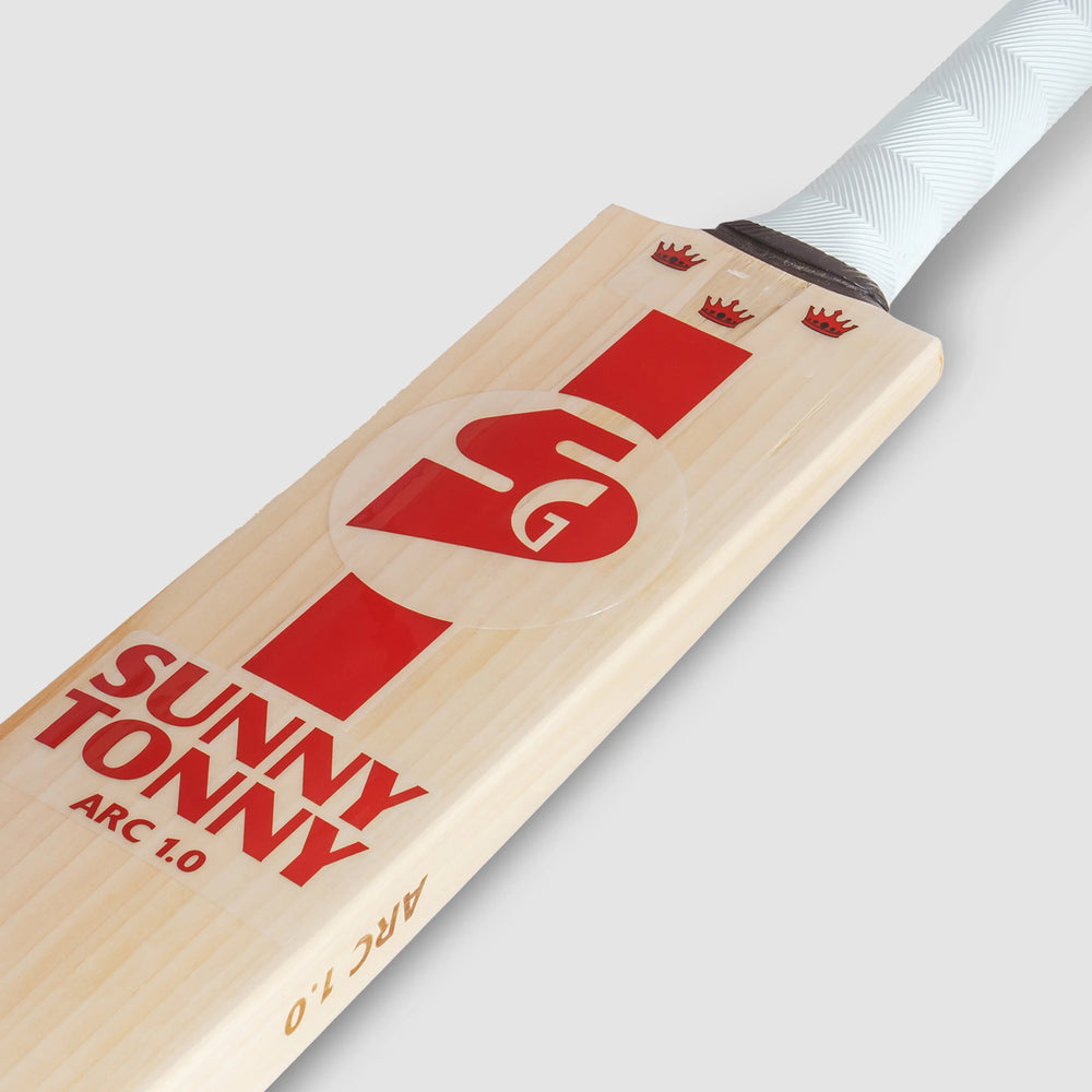 SG Arc 1.0 English Willow Cricket Bat Size SH @ Face View