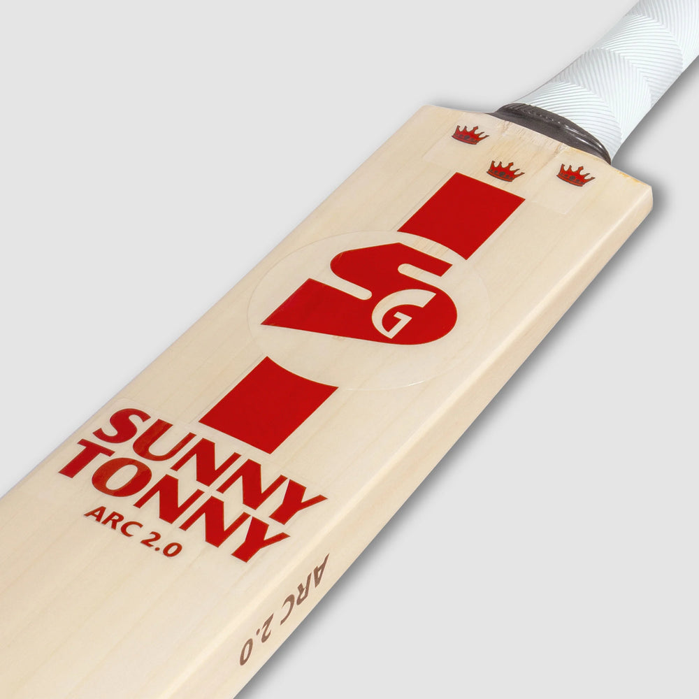 SG Arc 2.0 English Willow Cricket Bat Size SH @ Face View