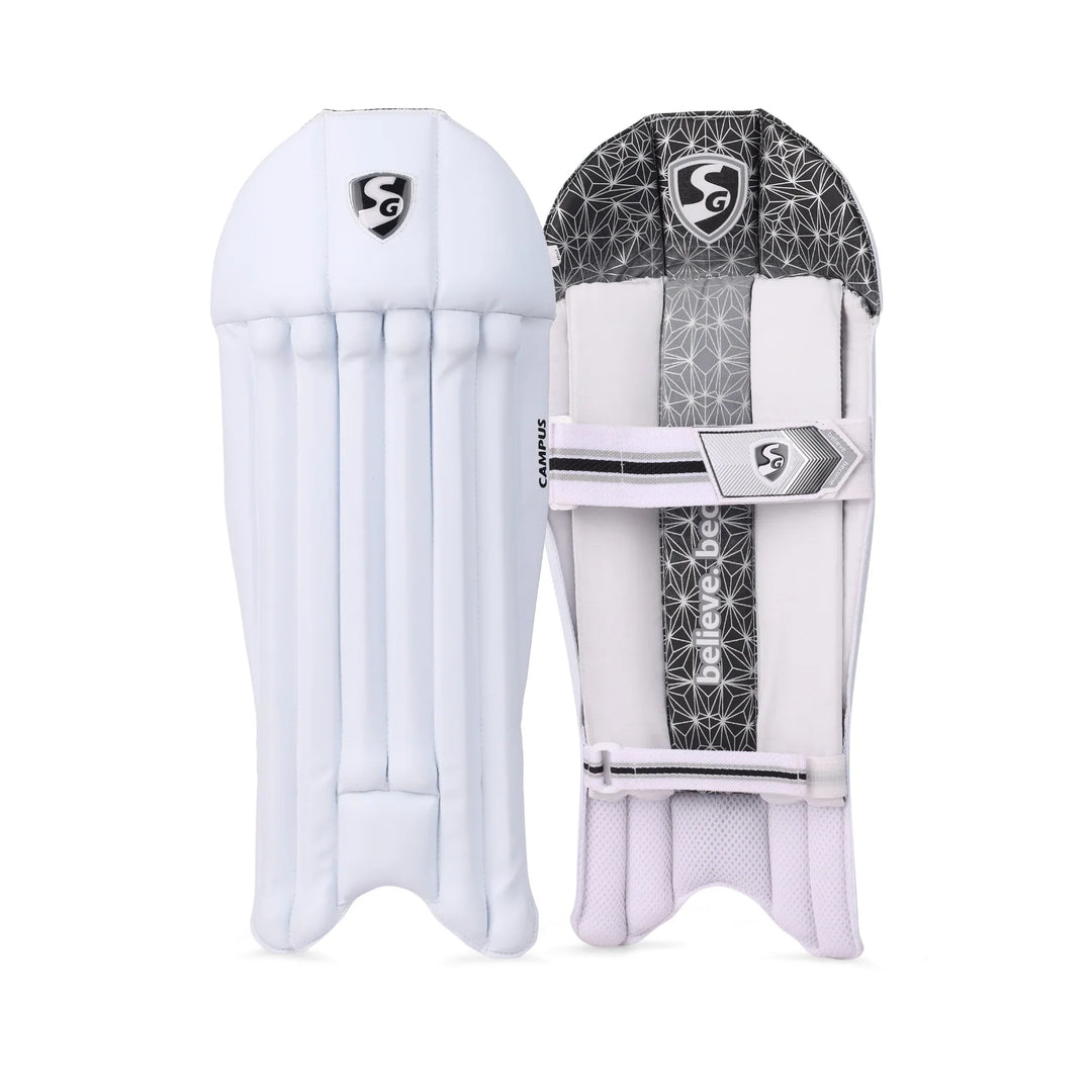 SG Campus Cricket Wicket Keeping Leg Guard Pads@front view