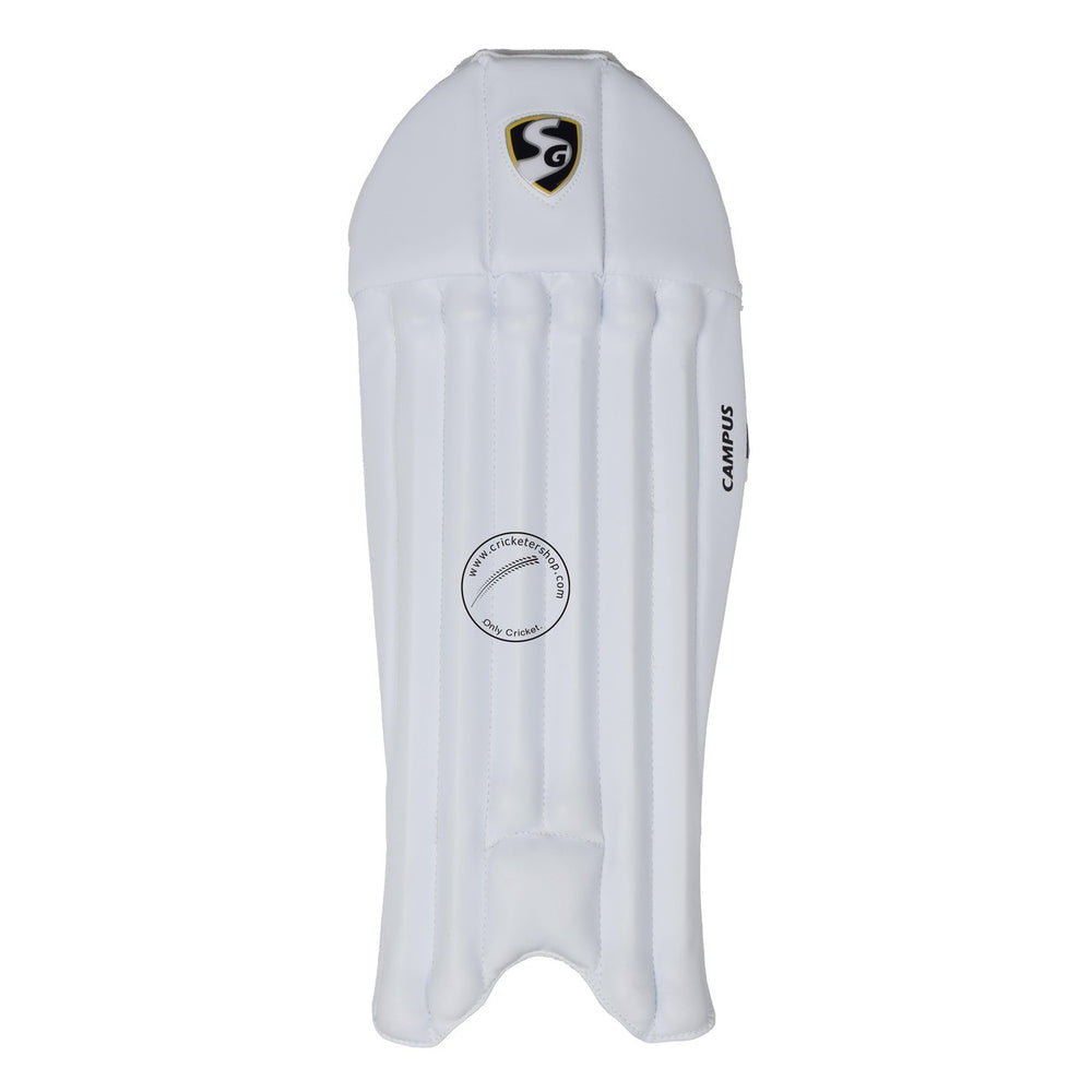 SG Campus Wicket Keeping Leg Guard Pads Youth Size @ Front View