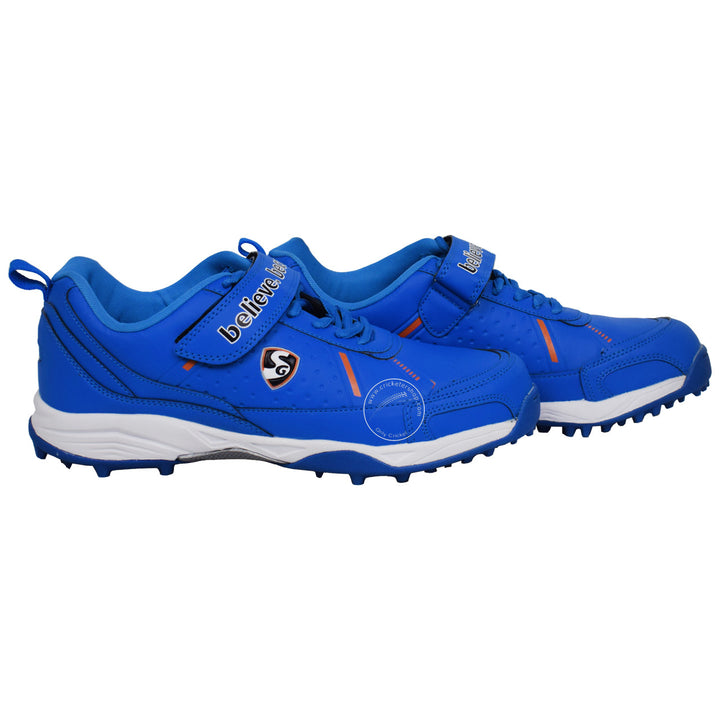 SG Century 5.0 Cricket Shoes Colour India Blue Size @ Side 2 View