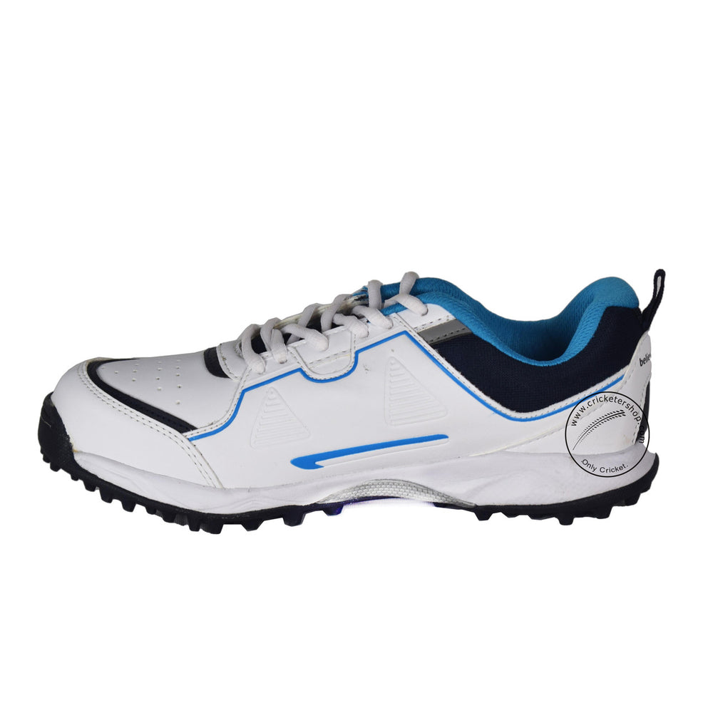 SG Club 5.0 Cricket Shoes Colour White Navy Teal @ Side View