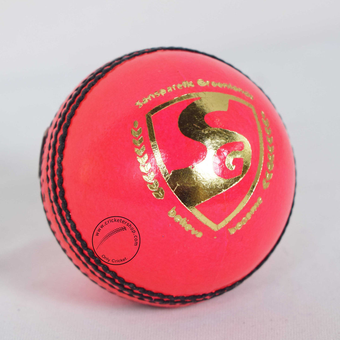 SG Club Cricket Ball Colour Pink @ Side View