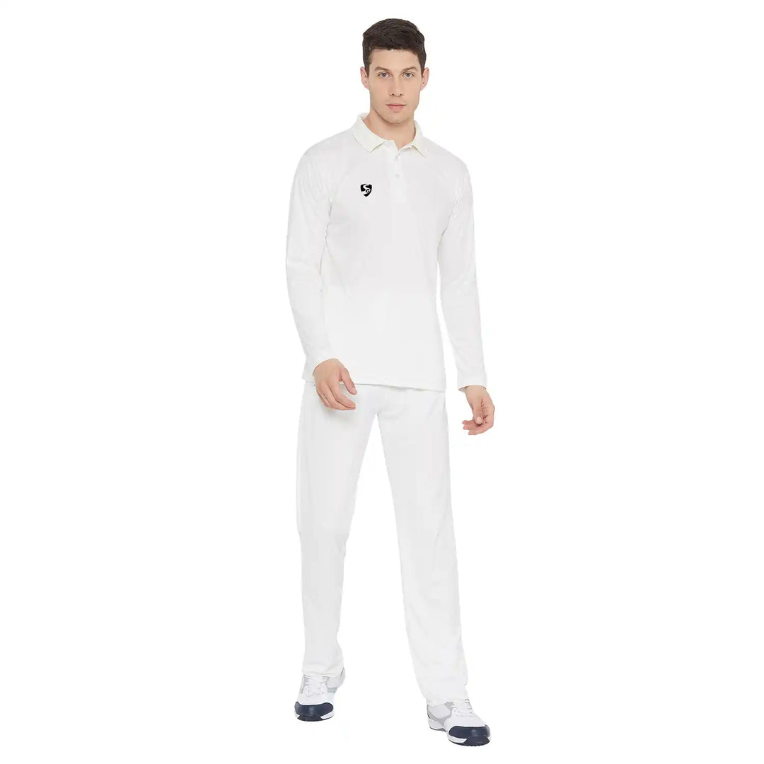 SG Club Cricket Shirt Full Sleeves @ Front View