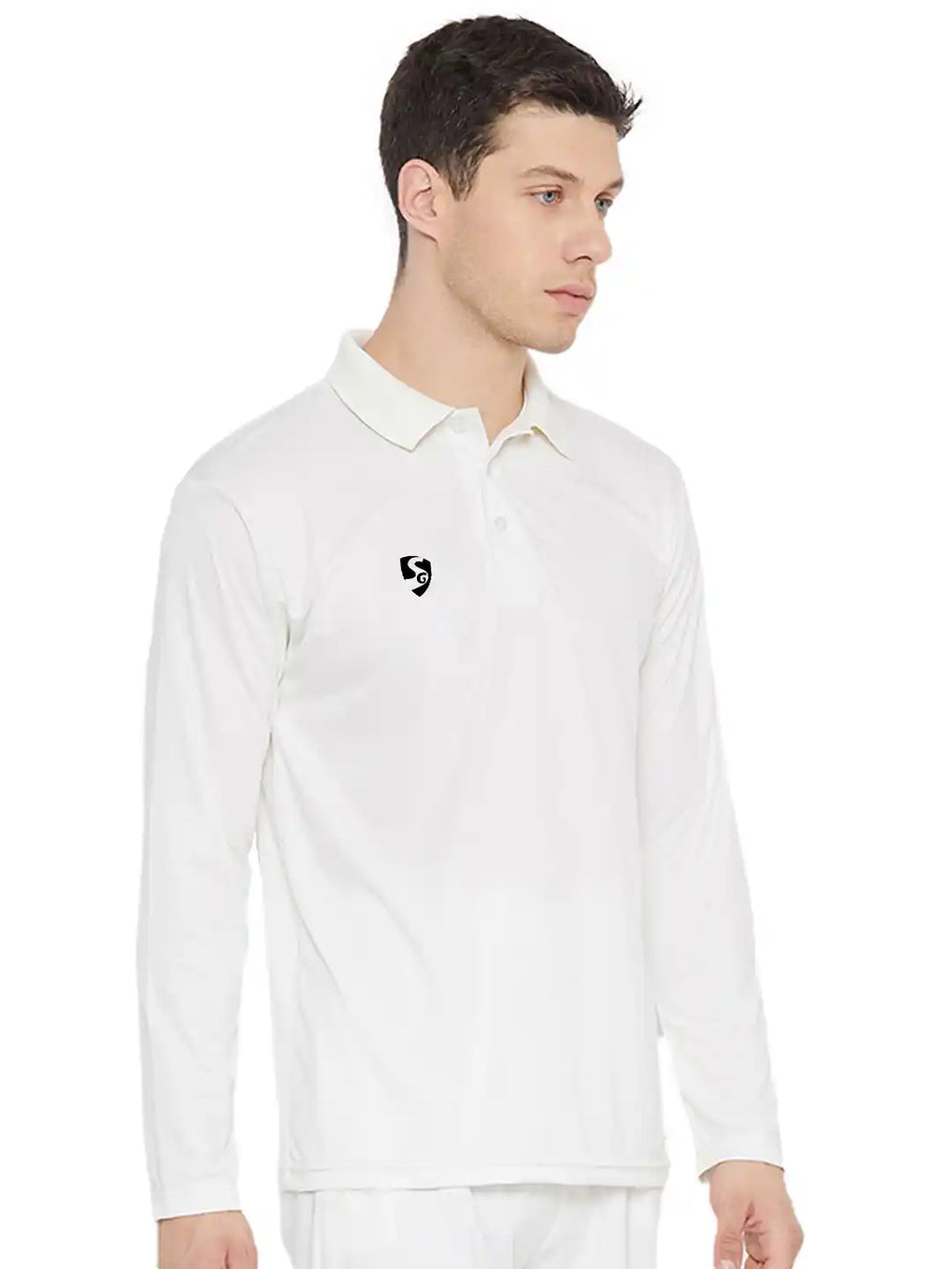 SG Club Cricket Shirt Full Sleeves Size @ Front View 1
