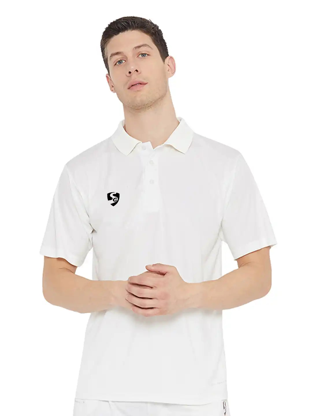 SG Club Cricket Shirt Half Sleeves @ Front View