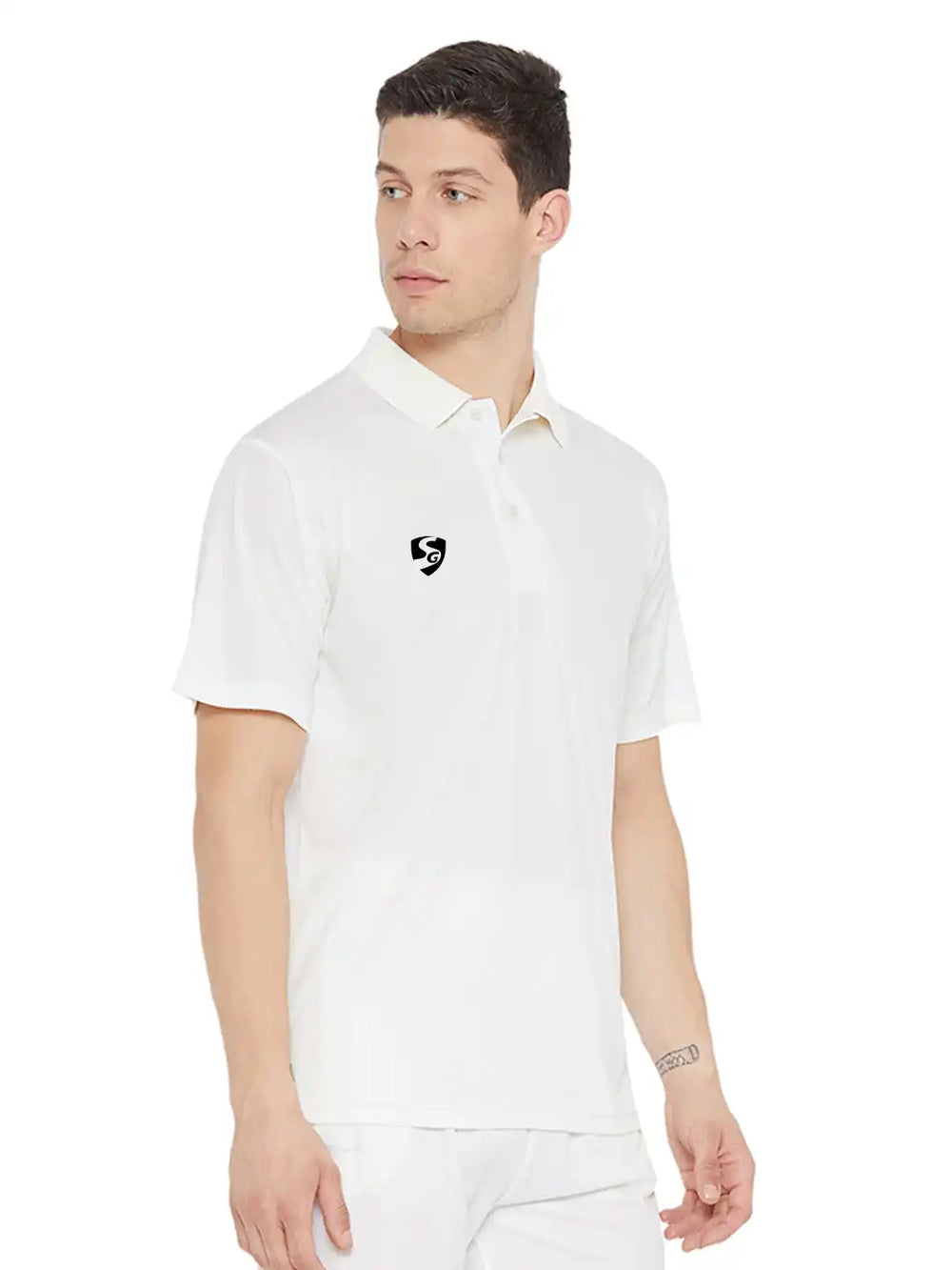 SG Club Cricket Shirt Half Sleeves @ Front View 2