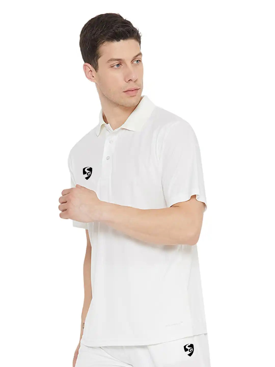 SG Club Cricket Shirt Half Sleeves @ Front View 3