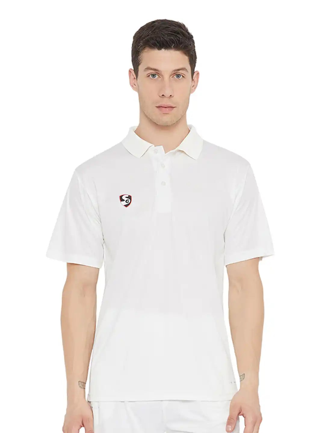 SG Club Cricket Shirt Half Sleeves @ Front View 5