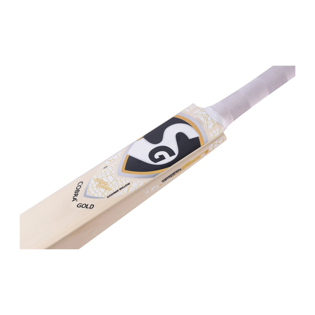 SG Cobra Gold Kashmir Willow Cricket Bat Size @ Face View