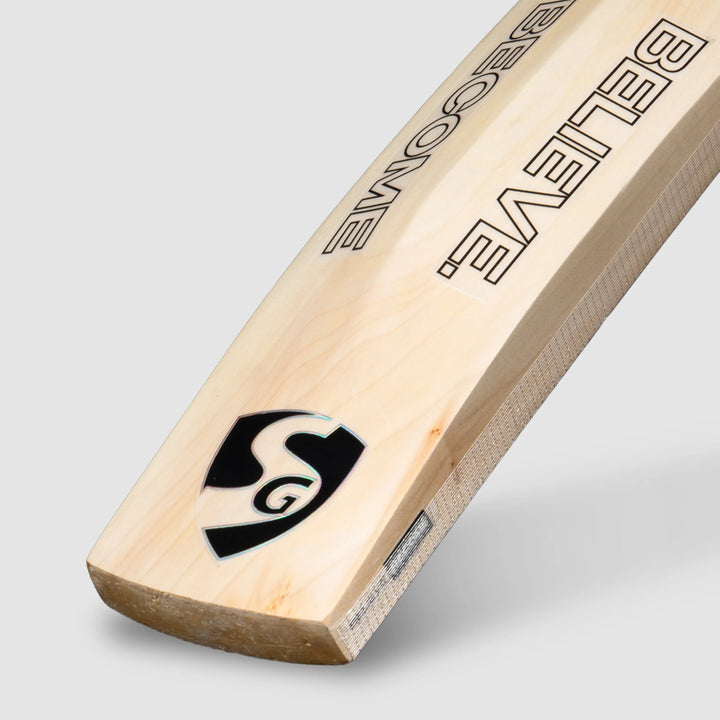 SG DJ Tunk English Willow Cricket Bat Size SH @ Back Bottom View