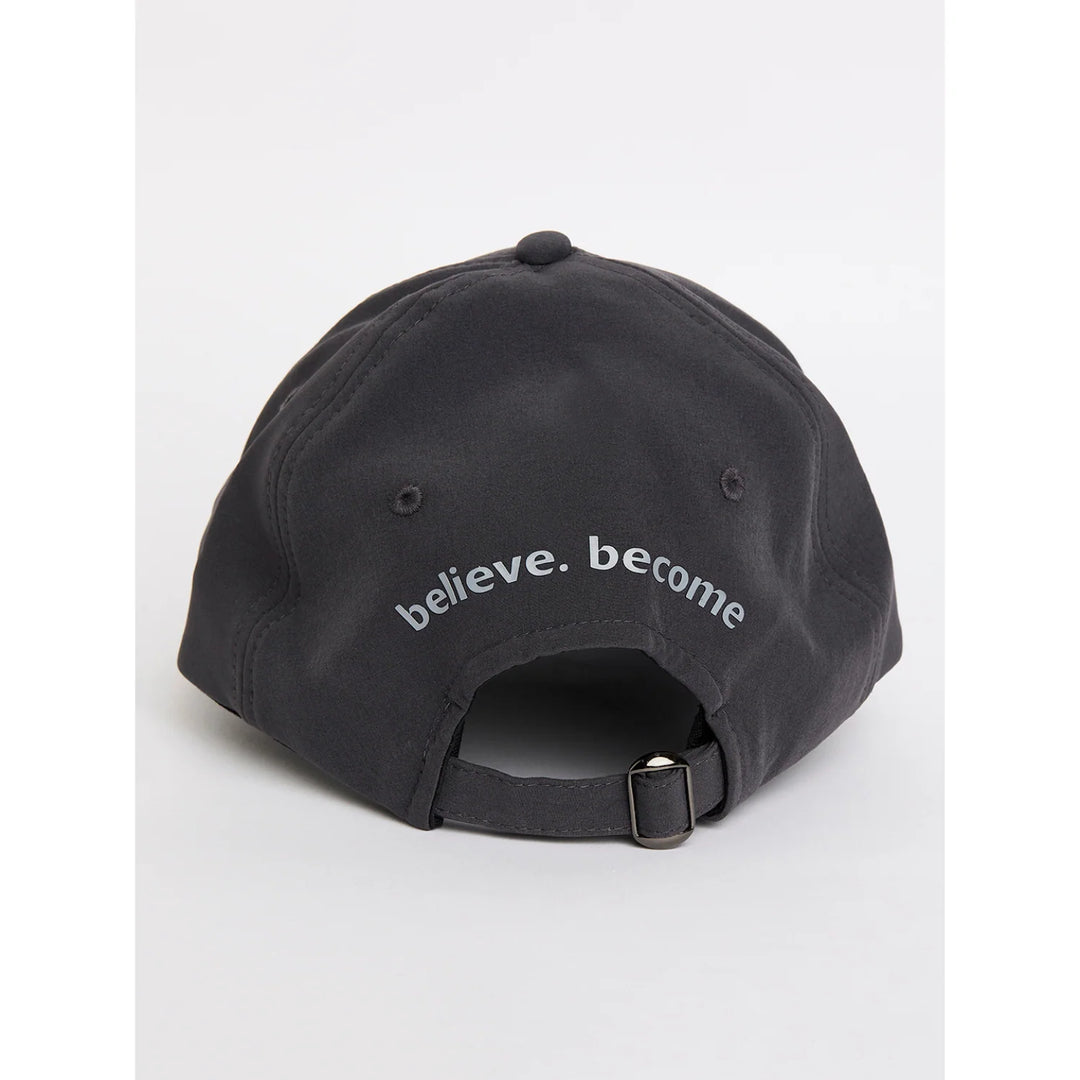 SG Elevate Charcoal Cricket Cap Black @ Back View