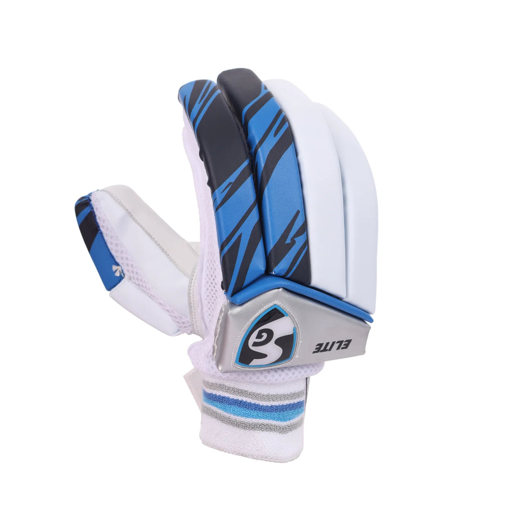 SG Elite Cricket Batting Gloves @ Right Back View