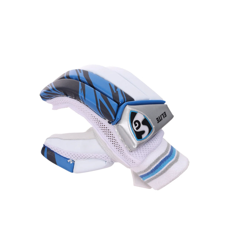 SG Elite Cricket Batting Gloves @ Right Back View 1