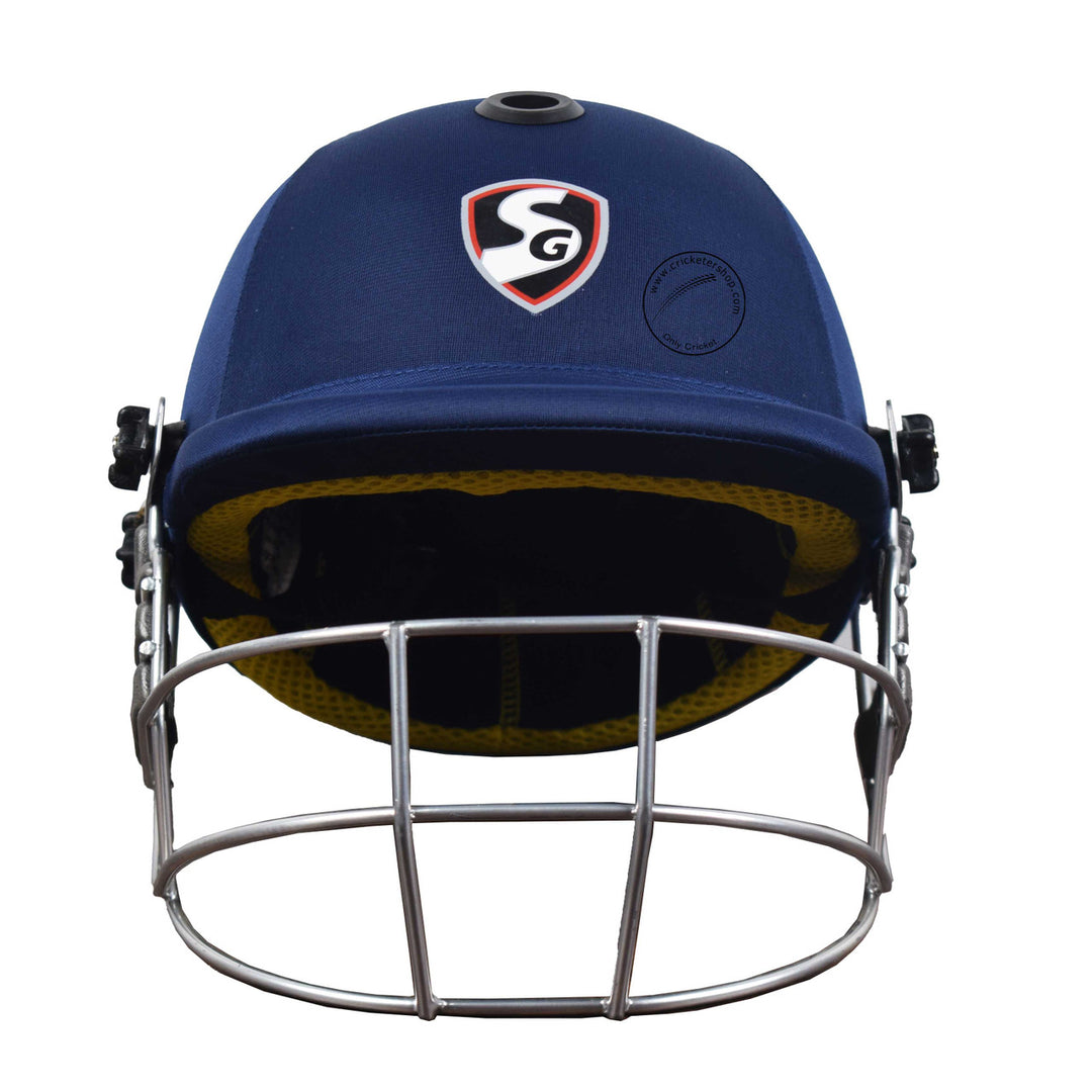 SG English Willow Complete Cricket Kit Size SH - Right Handed Batsman @ Helmet View 2