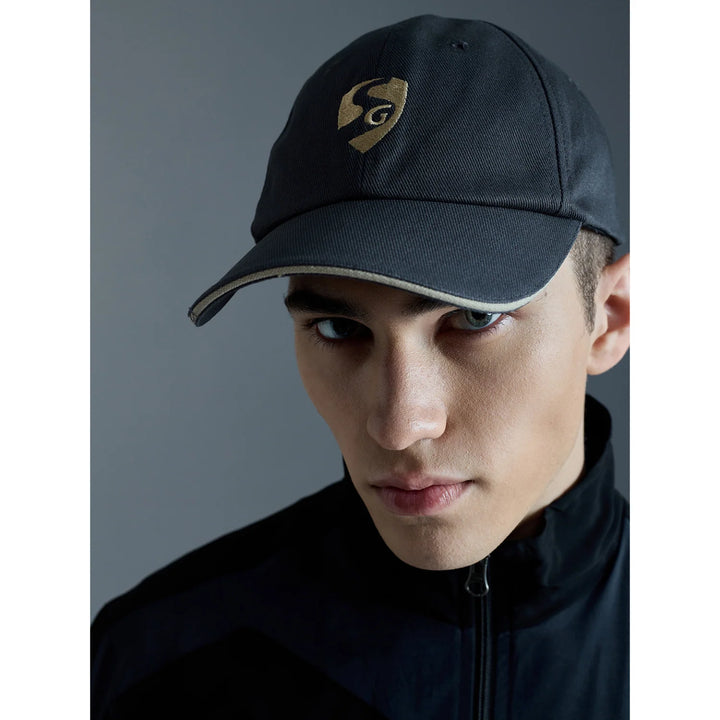 SG Force Cricket Cap Dark Gray @ Front View