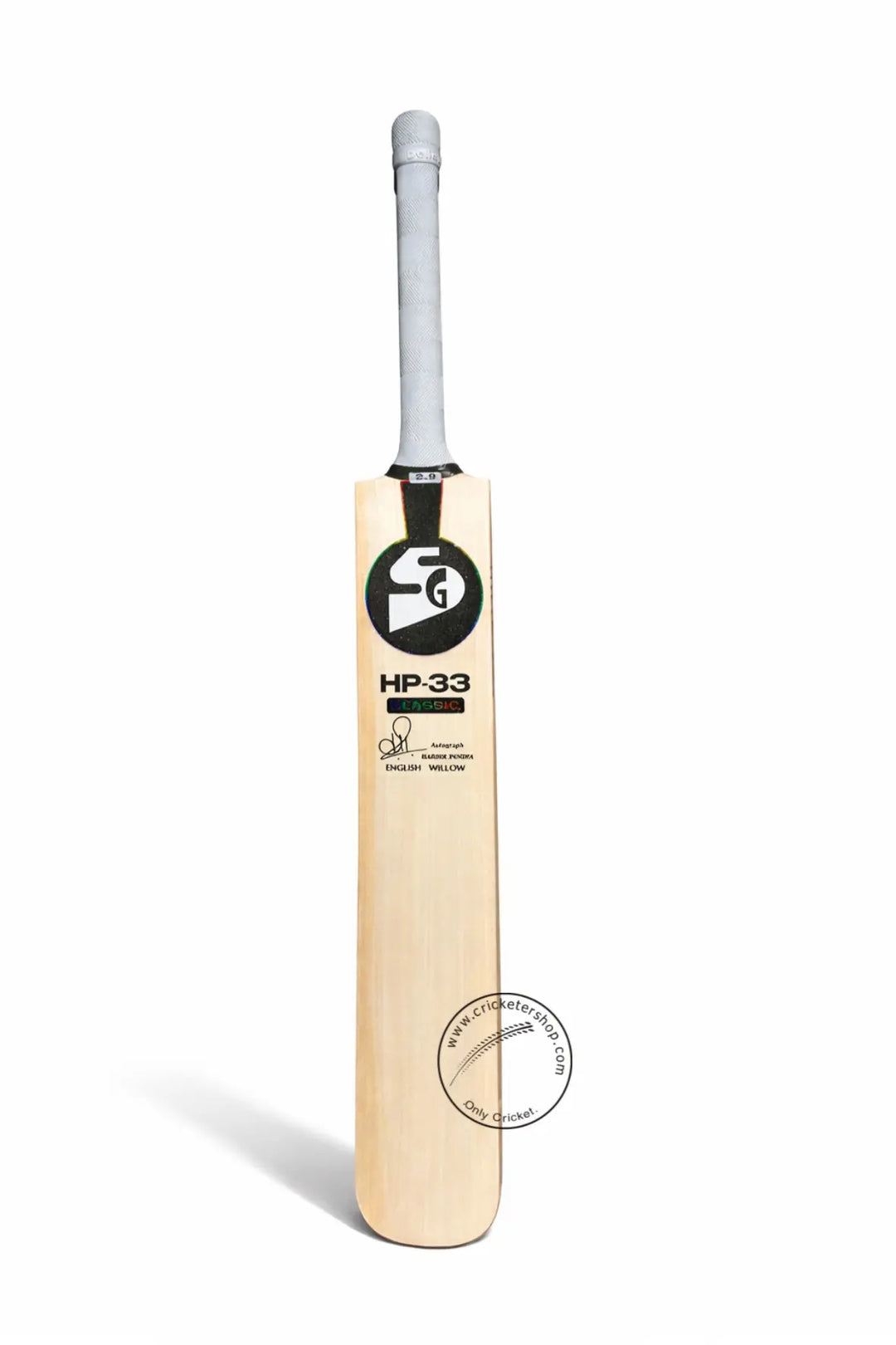 SG HP 33 Hardik Pandya Classic English Willow Cricket Bat Size SH@front view