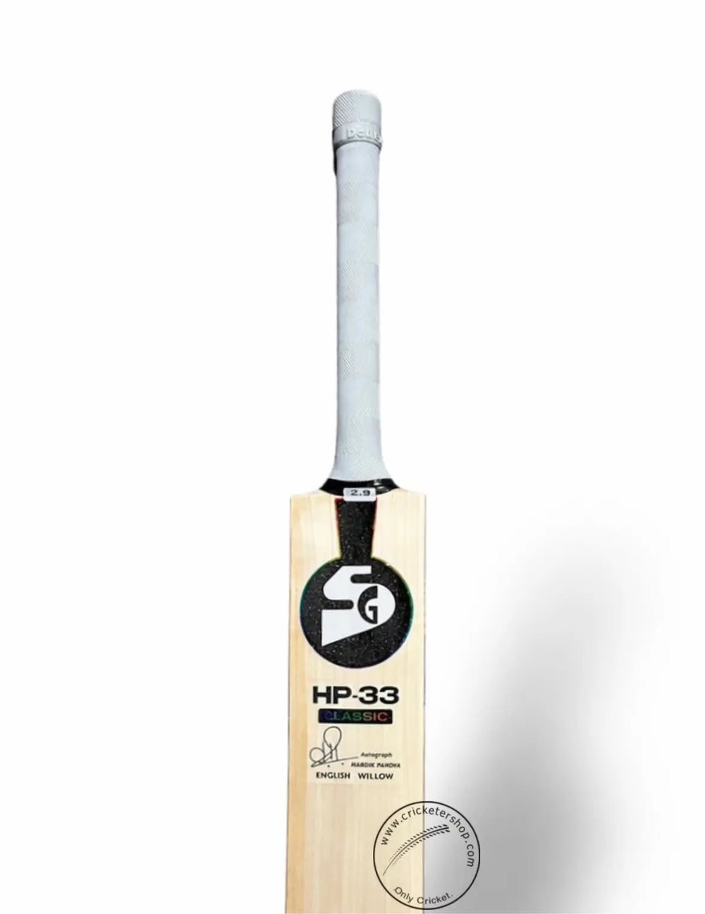 SG HP 33 Hardik Pandya Classic English Willow Cricket Bat Size SH@front view1