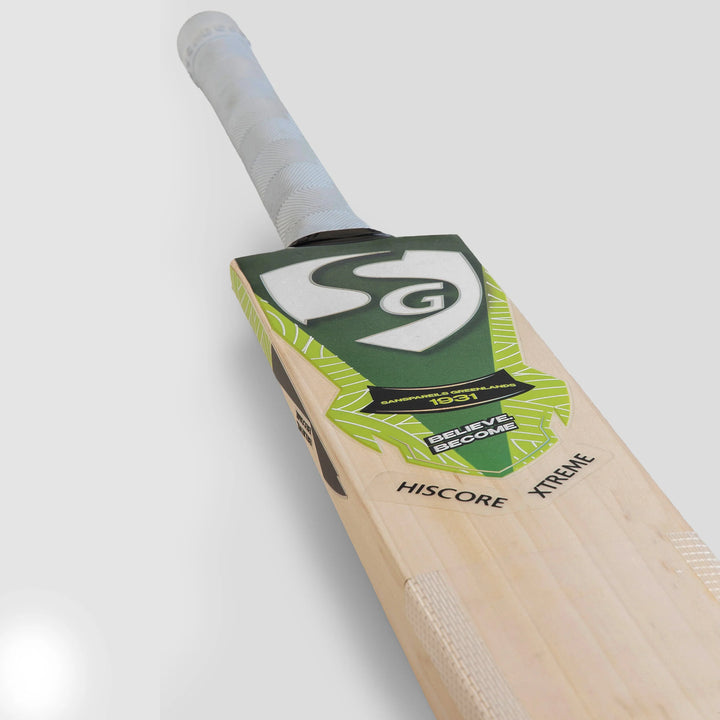 SG Hi Score Xtreme English Willow Cricket Bat Size@Close View