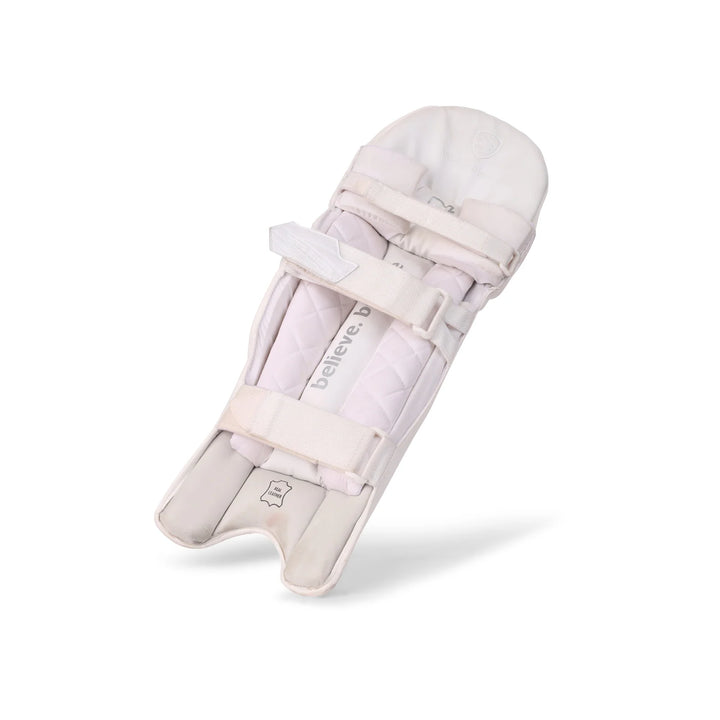 SG Hilite White Cricket Batting Leg Guard Pads @ Back View 2