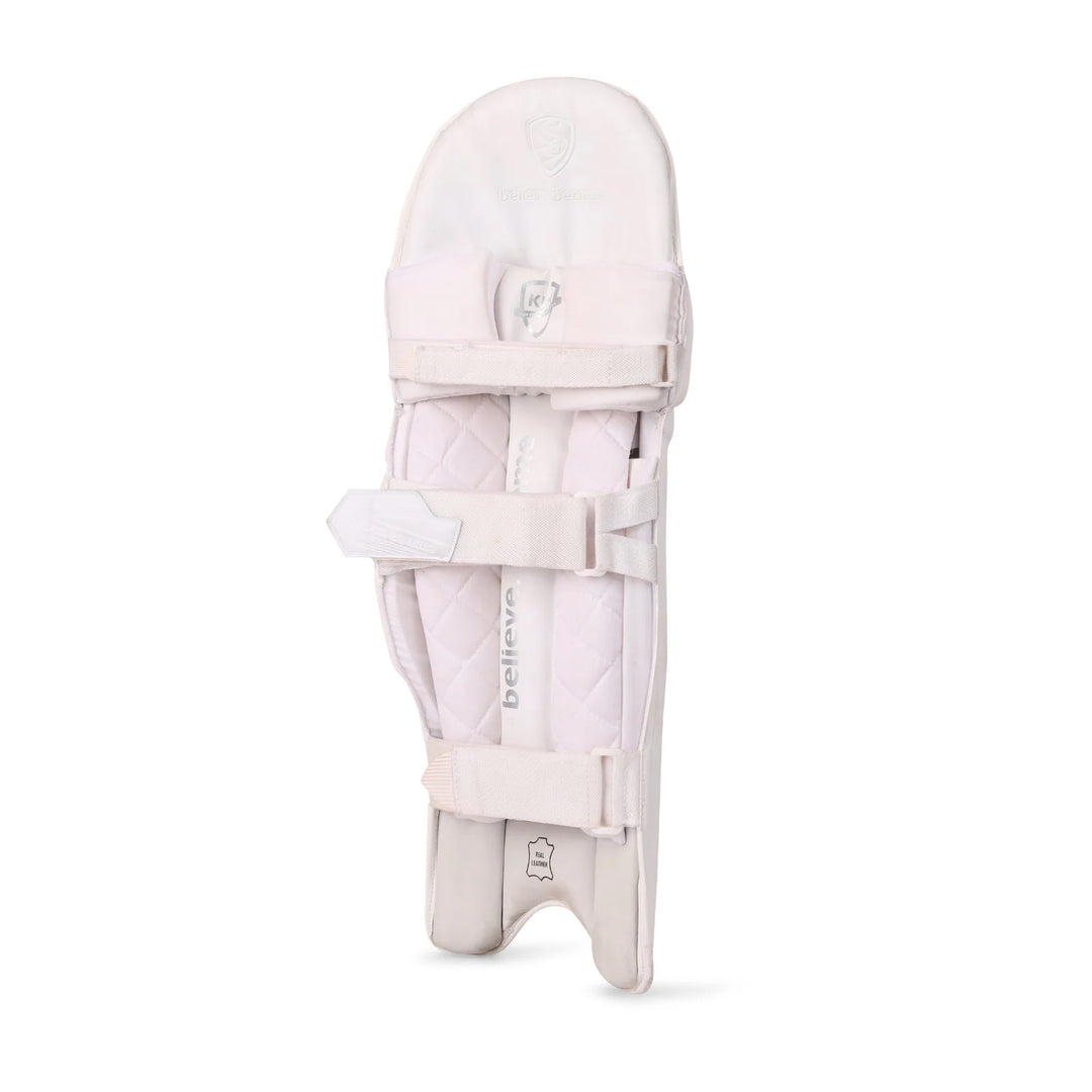 SG Hilite White Cricket Batting Leg Guard Pads @ Back View 3